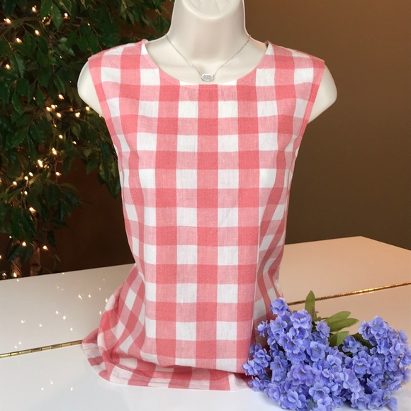 J. Crew Tops - 🎉HOST PICK🎉J. CREW RED & WHITE COTTON & LINEN 6